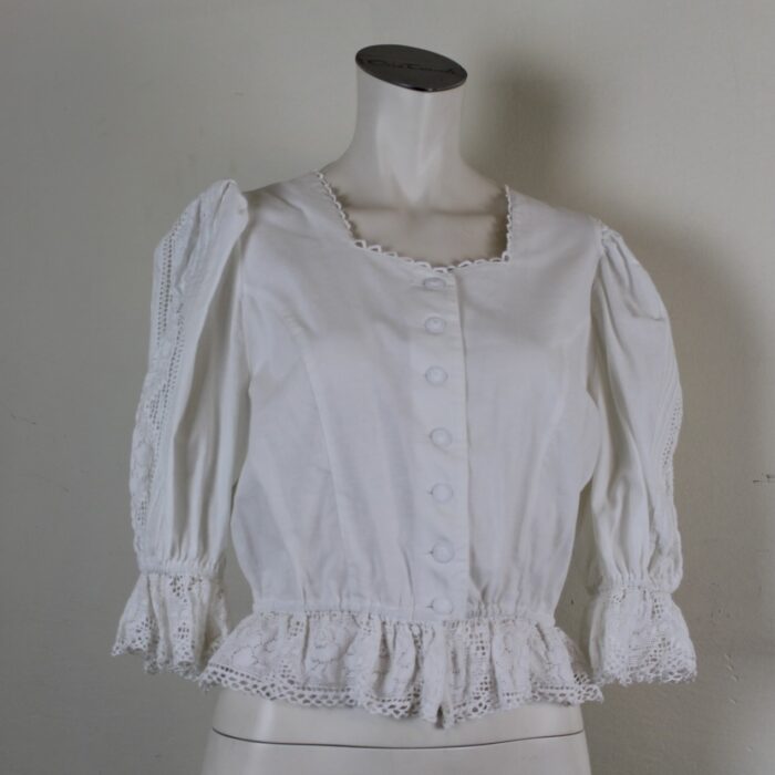 Trachten-Bluse mit Spitze von Country Line   