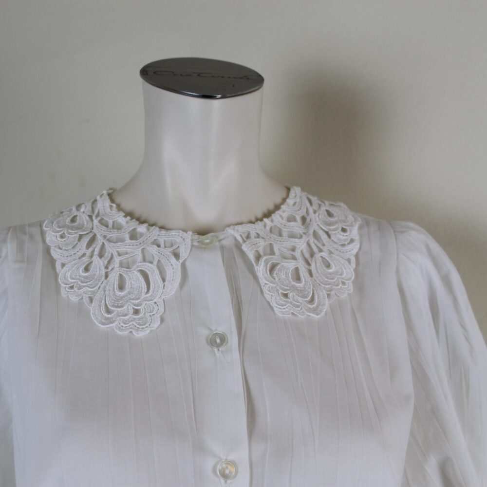 Trachten-Bluse 3/4 Ärmel mit Kragen