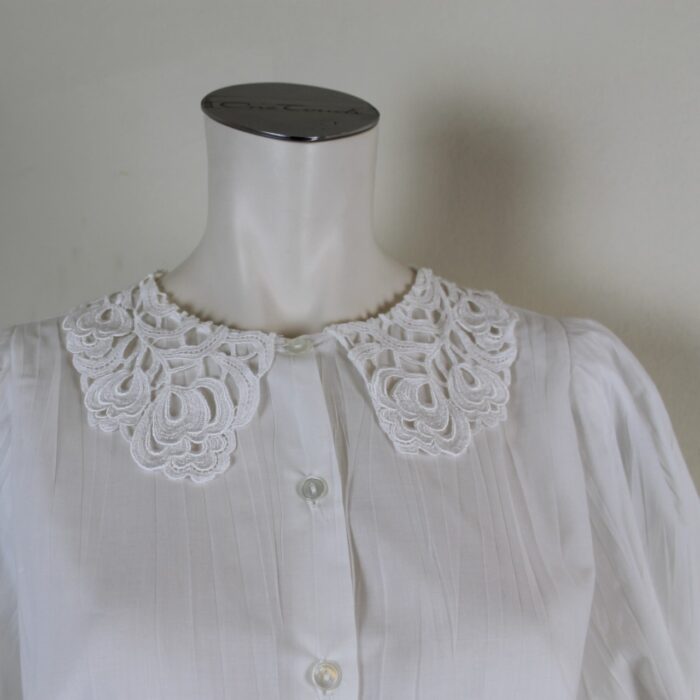 Trachten-Bluse 3/4 Ärmel mit Kragen