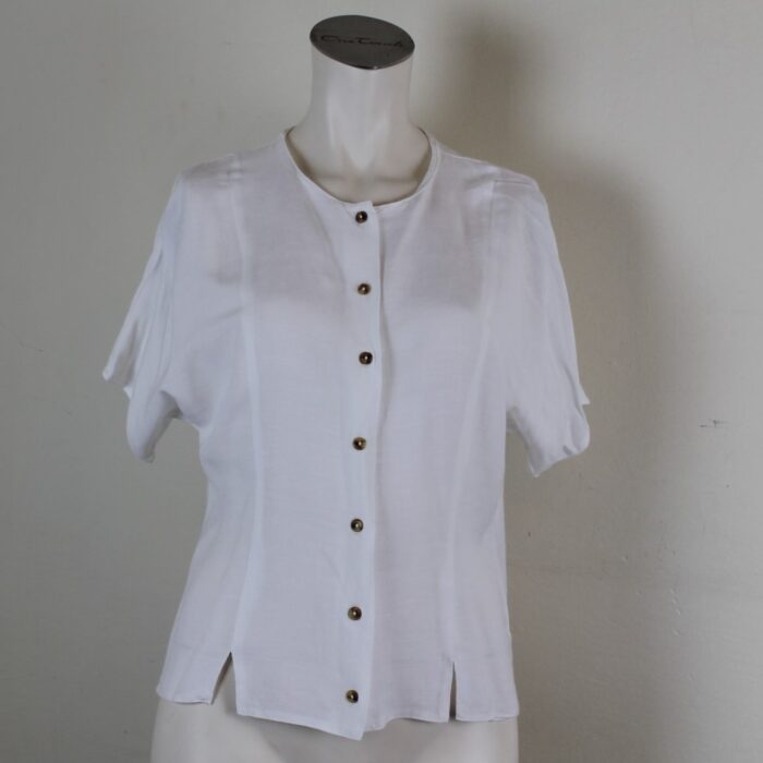 Angenehme Kurzarm-Trachten-Bluse 