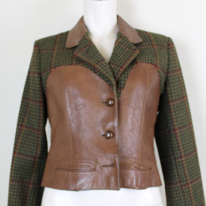 Außergewöhnliche Trachtenjacke mit Leder von Bogys
