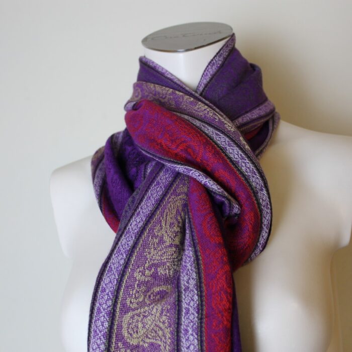 Pashmina-Stil Schal, lila      