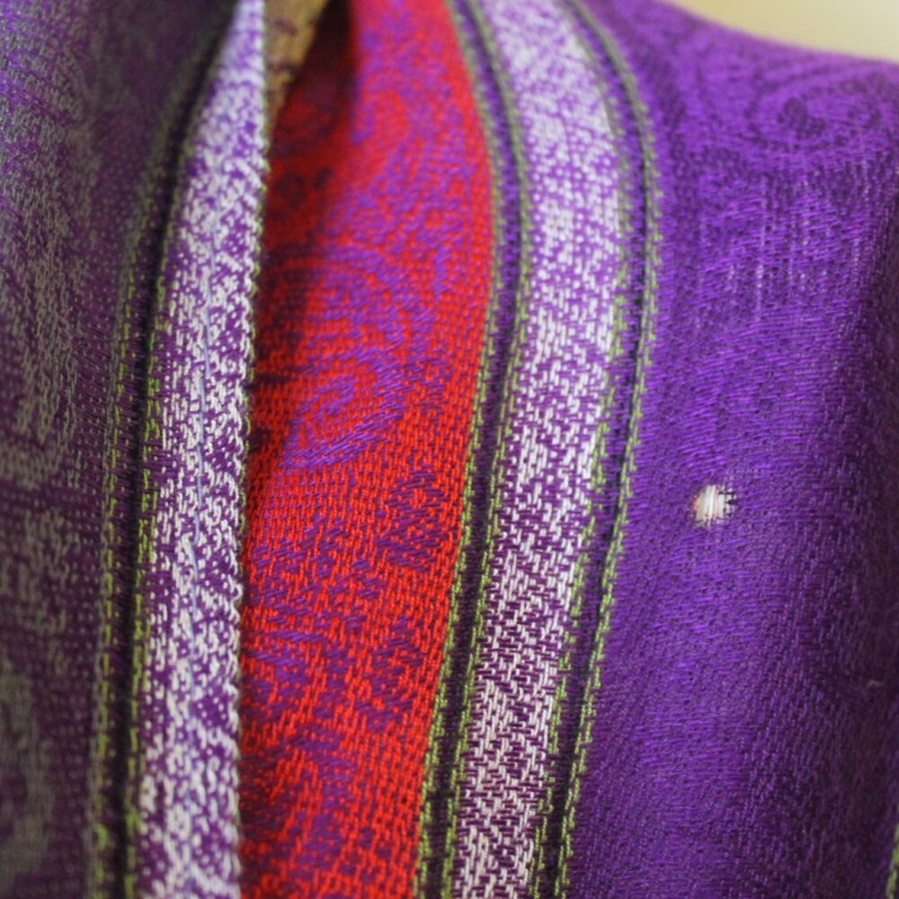 Pashmina-Stil Schal, lila       – Bild 2