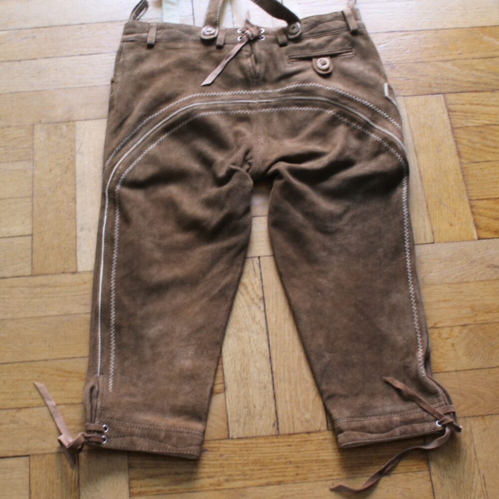 Kinder Lederhose mit Träger – Bild 2