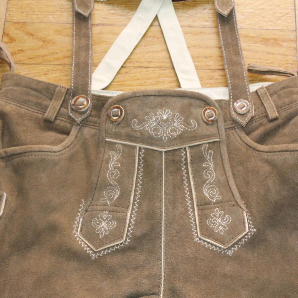 Kinder Lederhose mit Träger – Bild 4