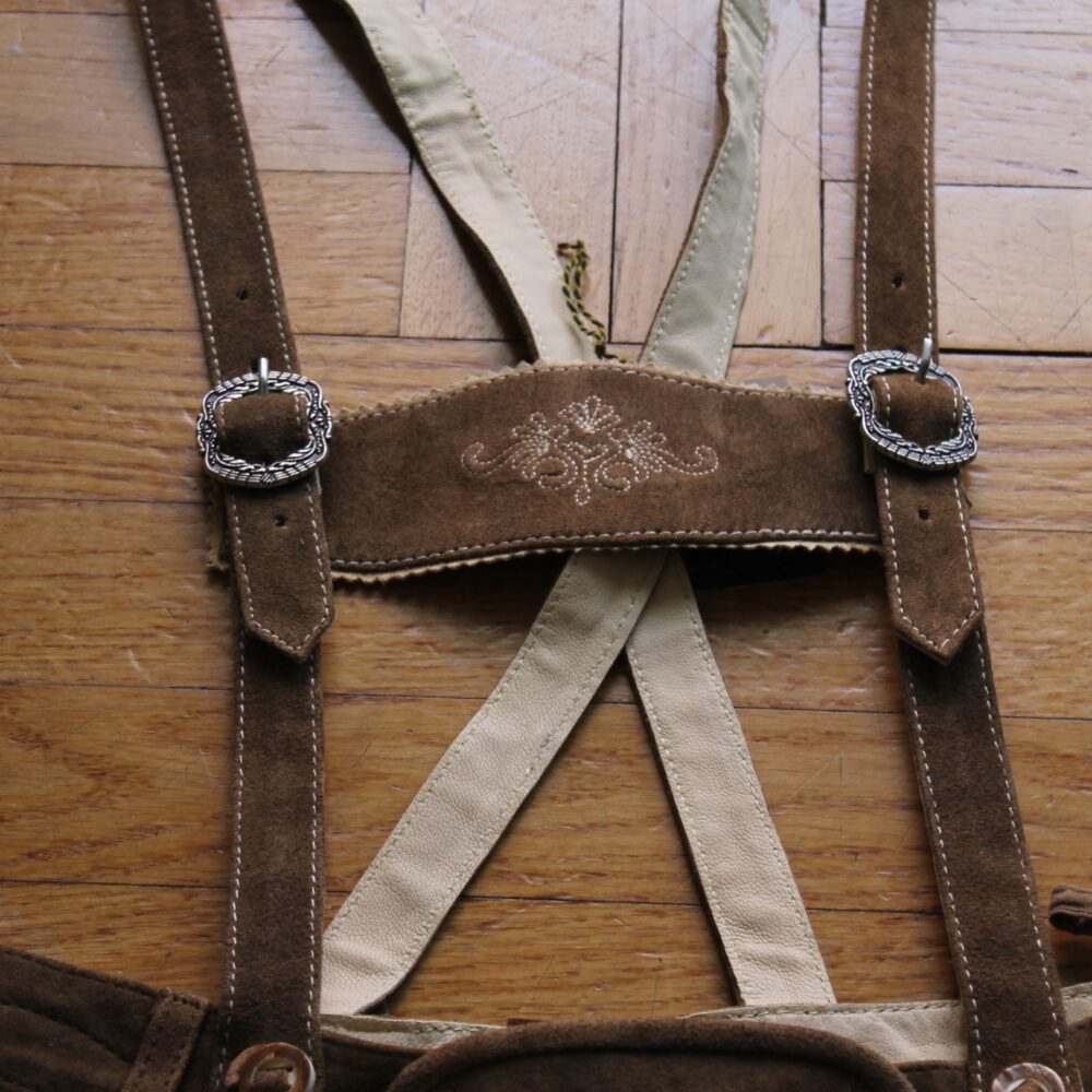 Kinder Lederhose mit Träger – Bild 3