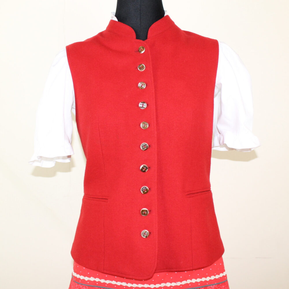 Trachten-Leinen-Gilet von Herzklopfen