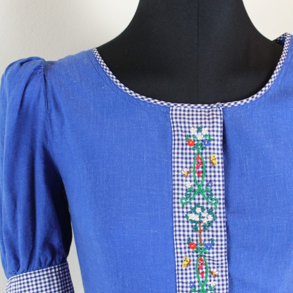 Trachten-Sommerkleid von Lodenfrey (herrliches Sommerleinen) – Bild 3