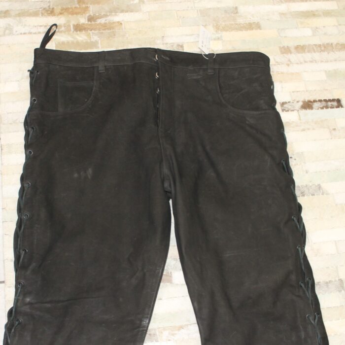 Lederhose Bikerstyle von Stockerpoint in Größe 45