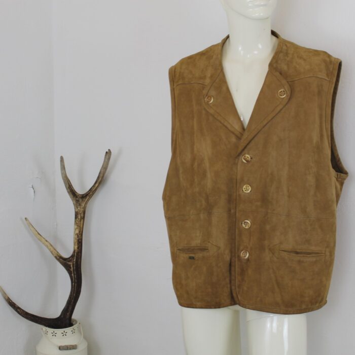 Leder-Gilet von Country Line in Größe 58