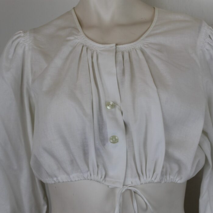 Traditionelle Dirndlbluse, 3/4 Ärmel in Größe 42