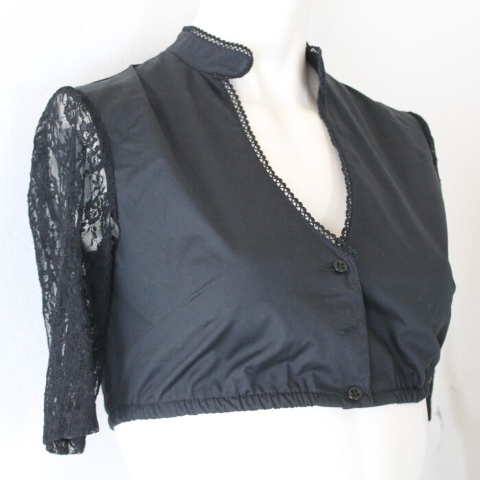 Bluse mit 3/4 Spitzenärmel